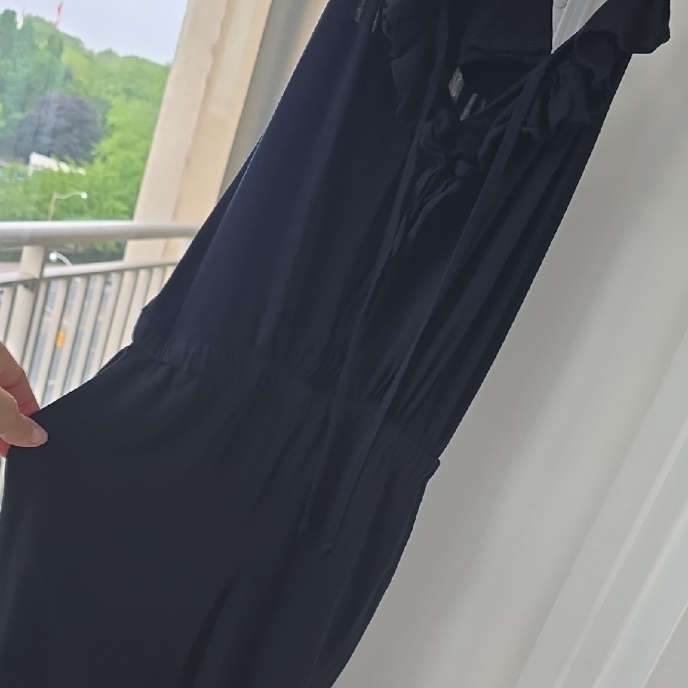 Guess Black Straight Leg Jumpsuit